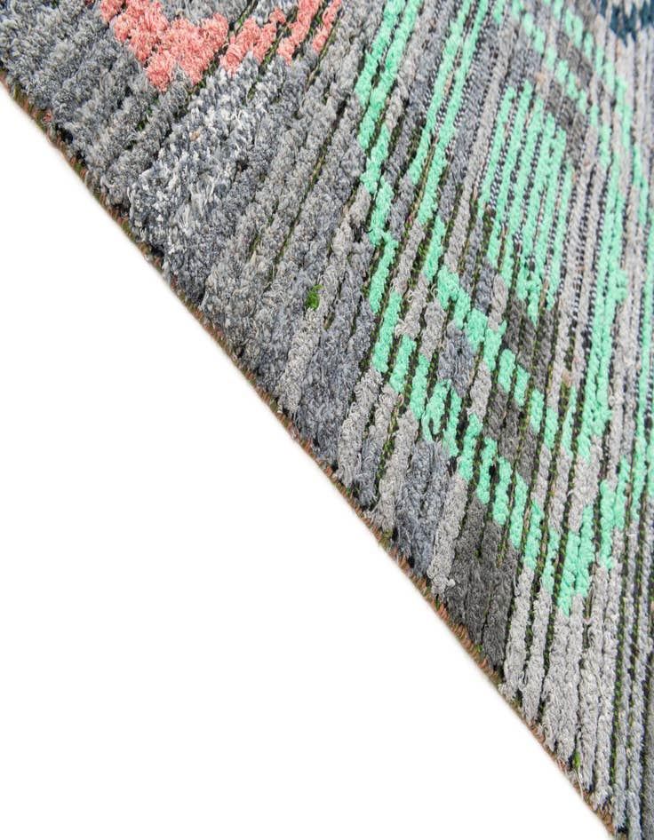 Detail image of 5' 1 x 7'  Hand Knotted Moroccan Wool Rug