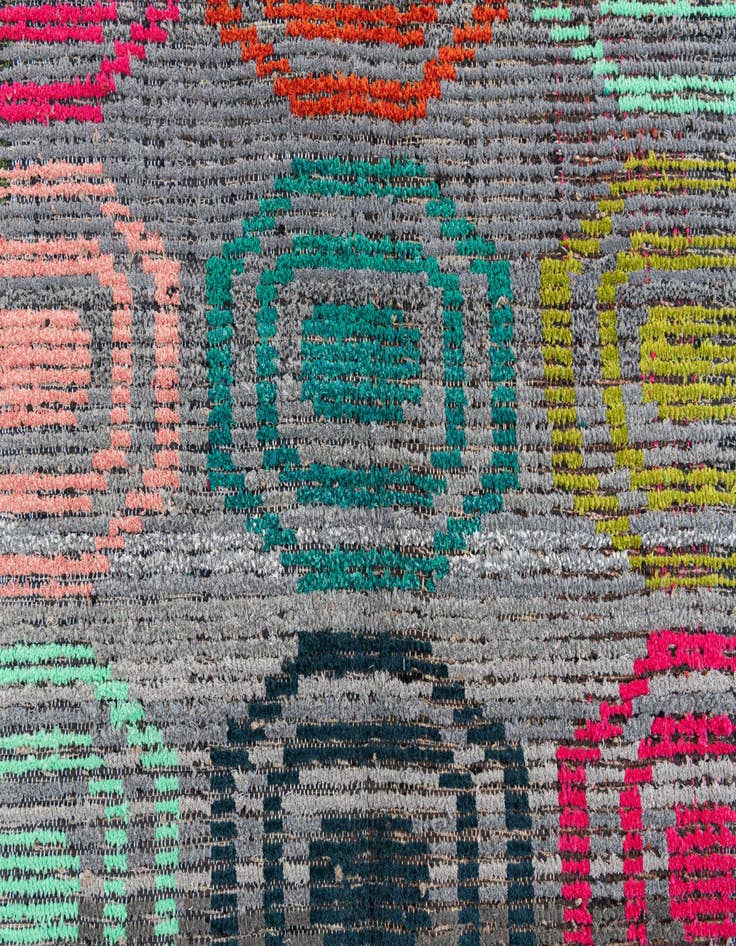Detail image of 5' 1 x 7'  Hand Knotted Moroccan Wool Rug