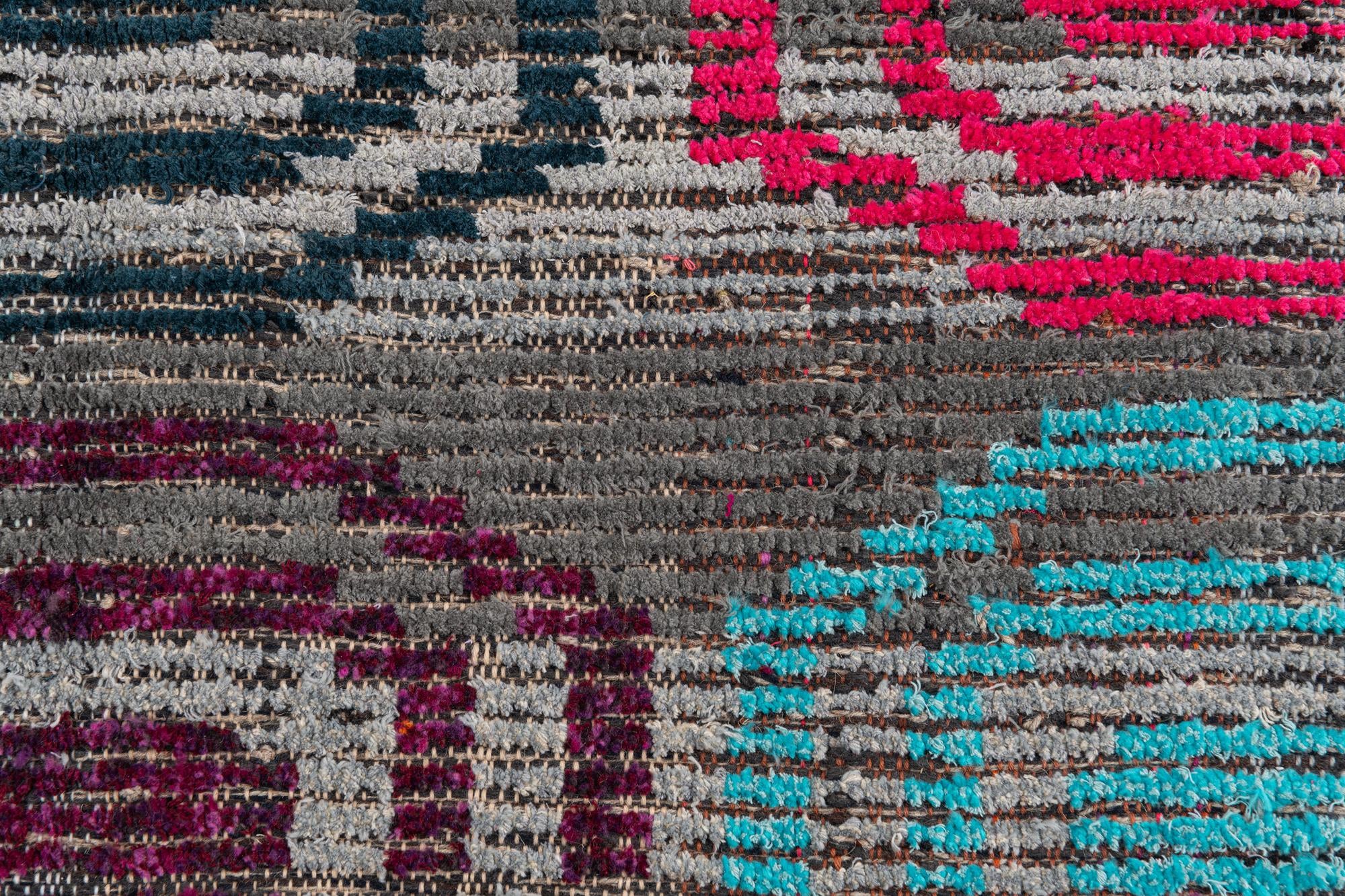 5' 1 x 7' Hand Knotted Moroccan Wool Rug