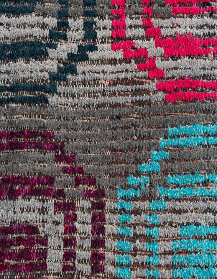 Detail image of 5' 1 x 7'  Hand Knotted Moroccan Wool Rug