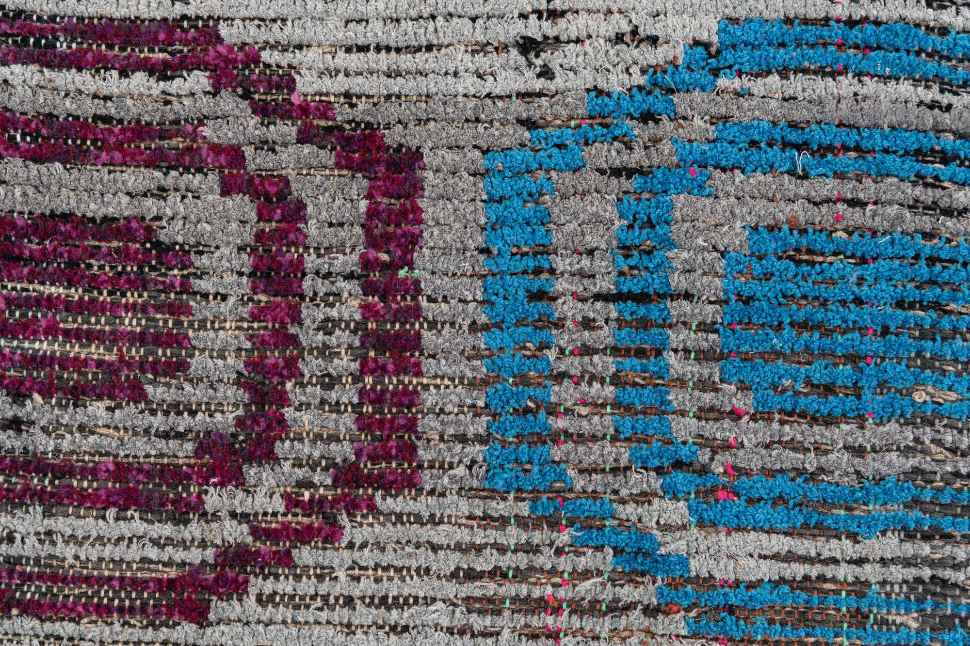 5' 1 x 7' Hand Knotted Moroccan Wool Rug