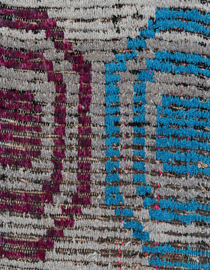 Detail image of 5' 1 x 7'  Hand Knotted Moroccan Wool Rug