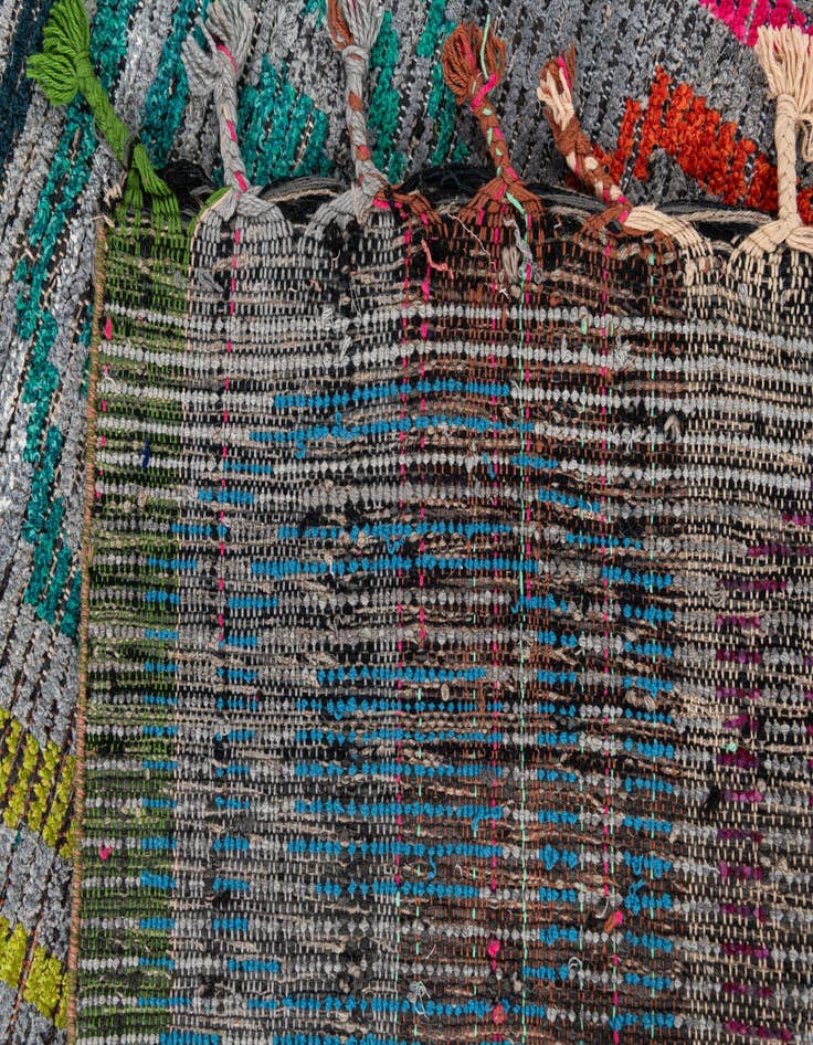 Detail image of 5' 1 x 7'  Hand Knotted Moroccan Wool Rug