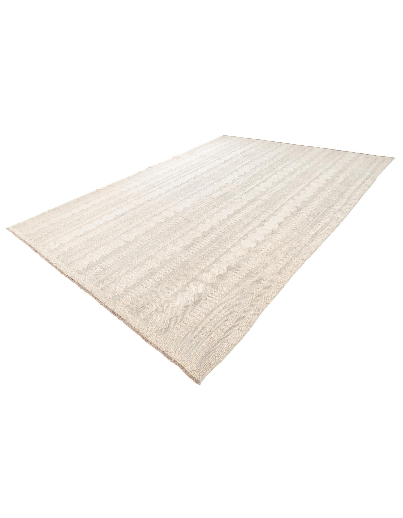 9' x 12' 2 Hand Knotted Moroccan Wool Rug