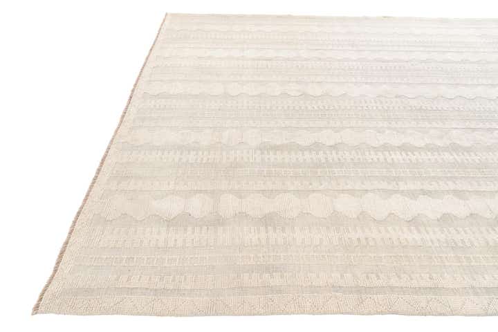 9' x 12' 2 Hand Knotted Moroccan Wool Rug