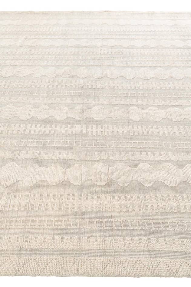 Detail image of 9' x 12' 2 Hand Knotted Moroccan Wool Rug