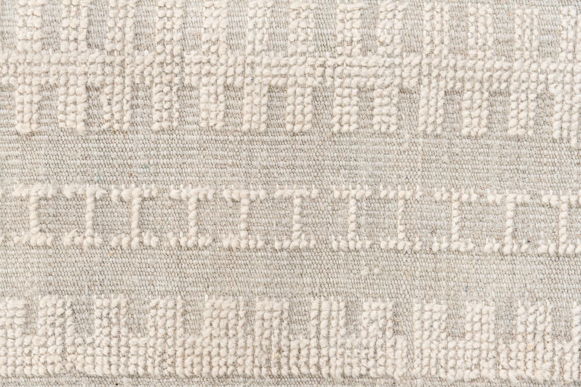 9' x 12' 2 Hand Knotted Moroccan Wool Rug
