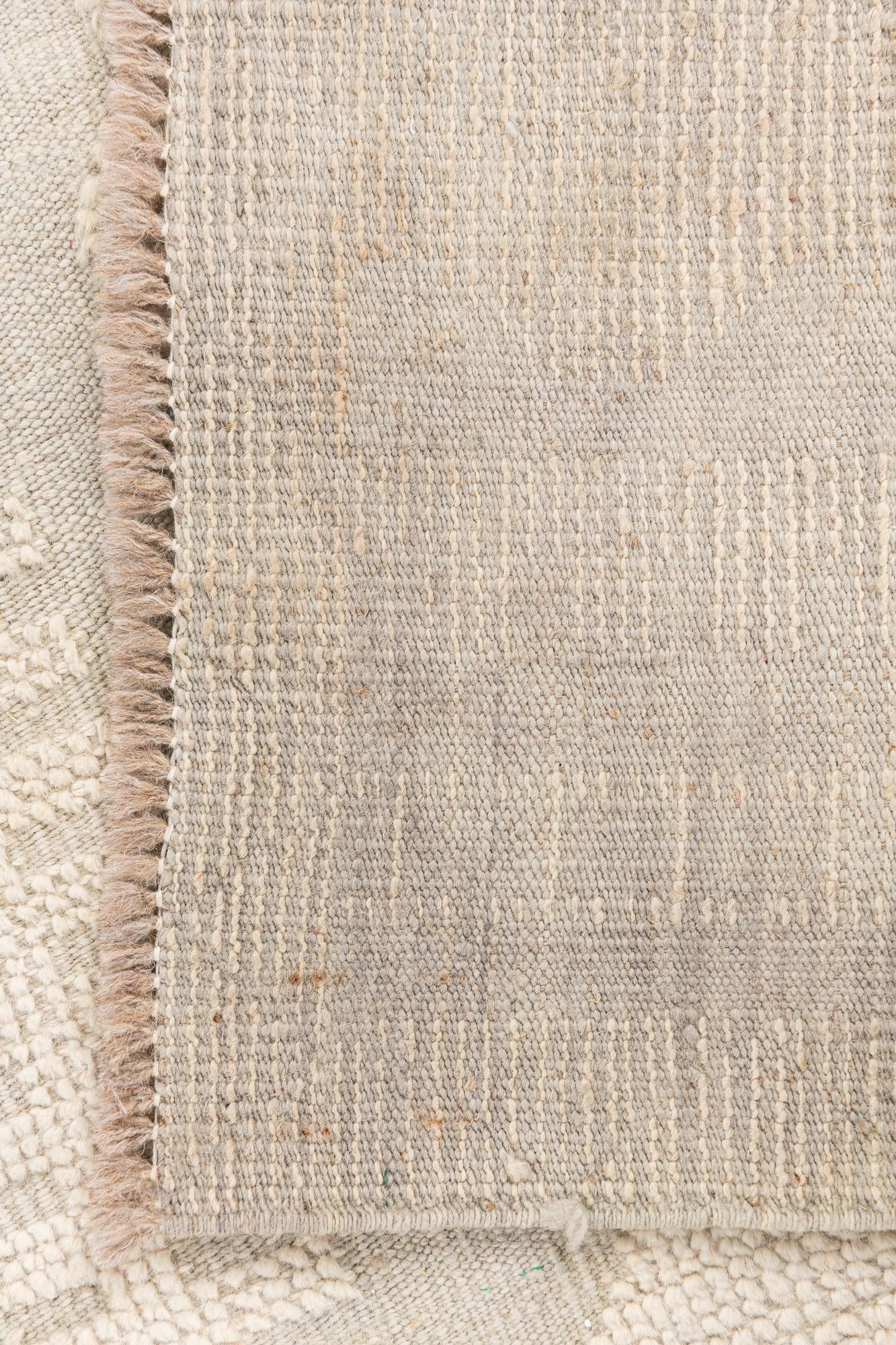 9' x 12' 2 Hand Knotted Moroccan Wool Rug
