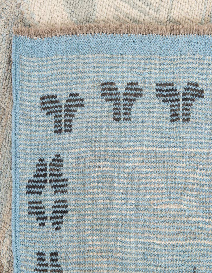 Detail image of 9' x 12' 6  Hand Knotted Moroccan Wool Rug