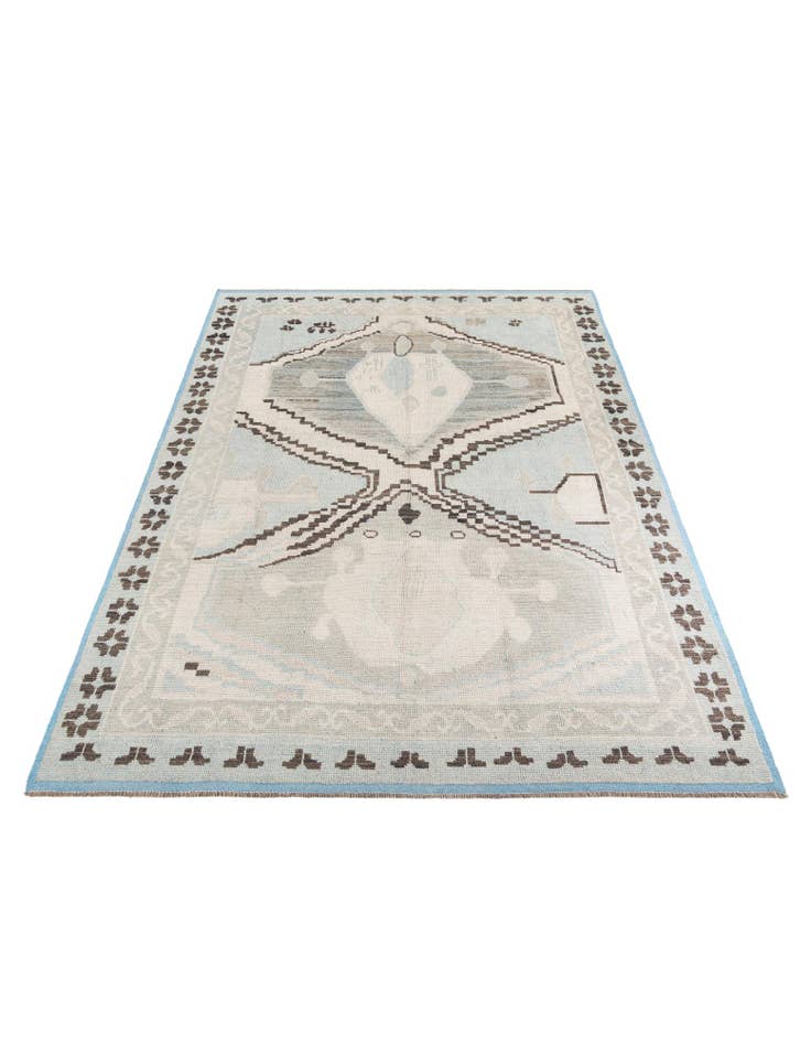 Detail image of 9' x 12' 6  Hand Knotted Moroccan Wool Rug