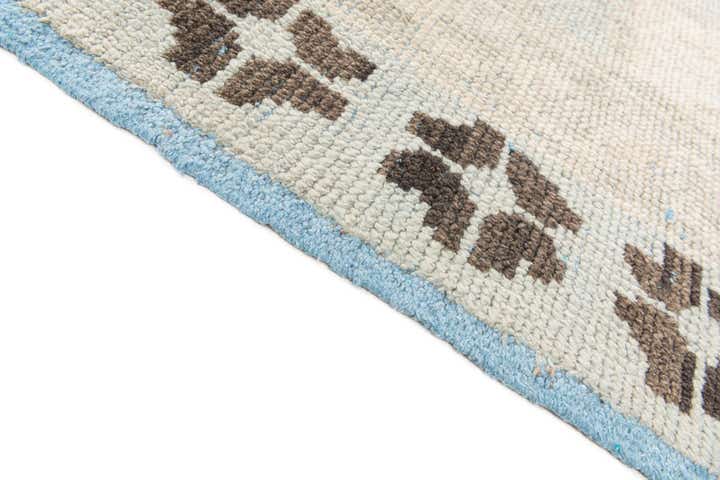 9' x 12' 6 Hand Knotted Moroccan Wool Rug
