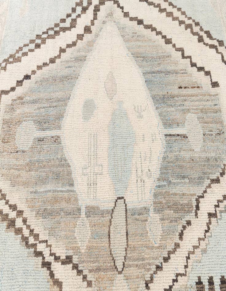 Detail image of 9' x 12' 6  Hand Knotted Moroccan Wool Rug