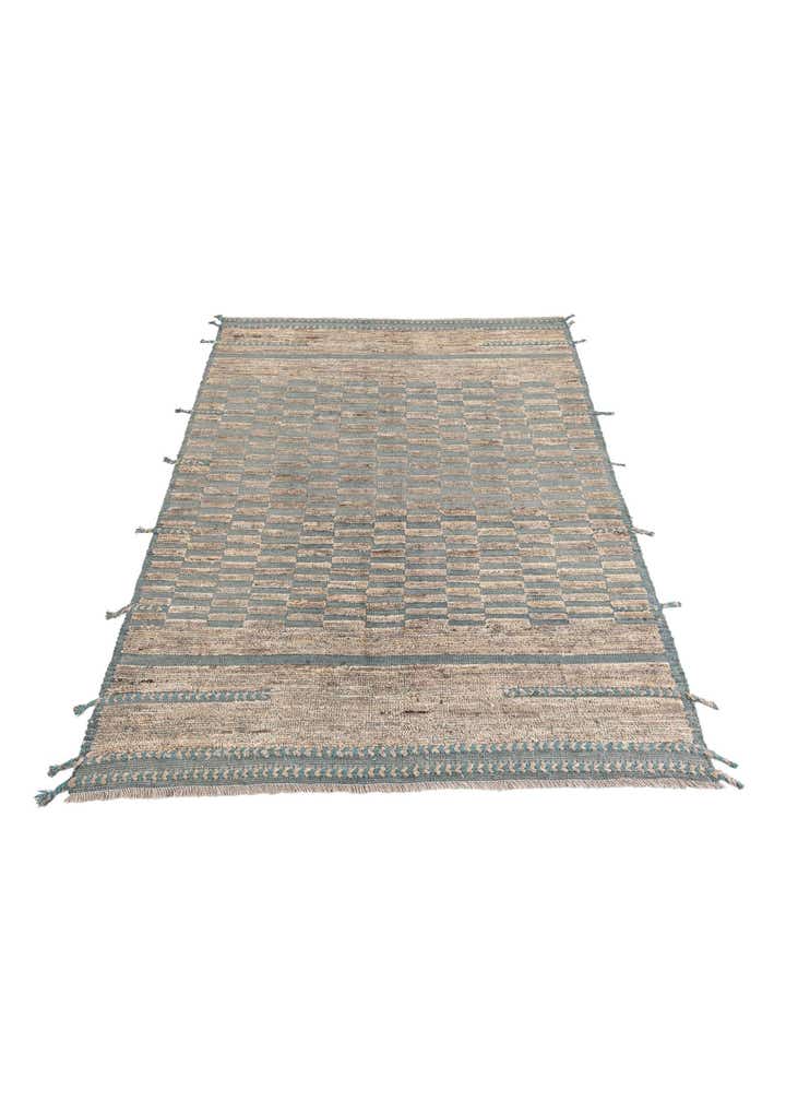 5' 4 x 7' 2 Hand Knotted Moroccan Wool Rug