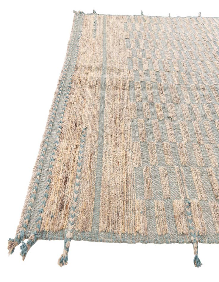 Detail image of 5' 4 x 7' 2 Hand Knotted Moroccan Wool Rug