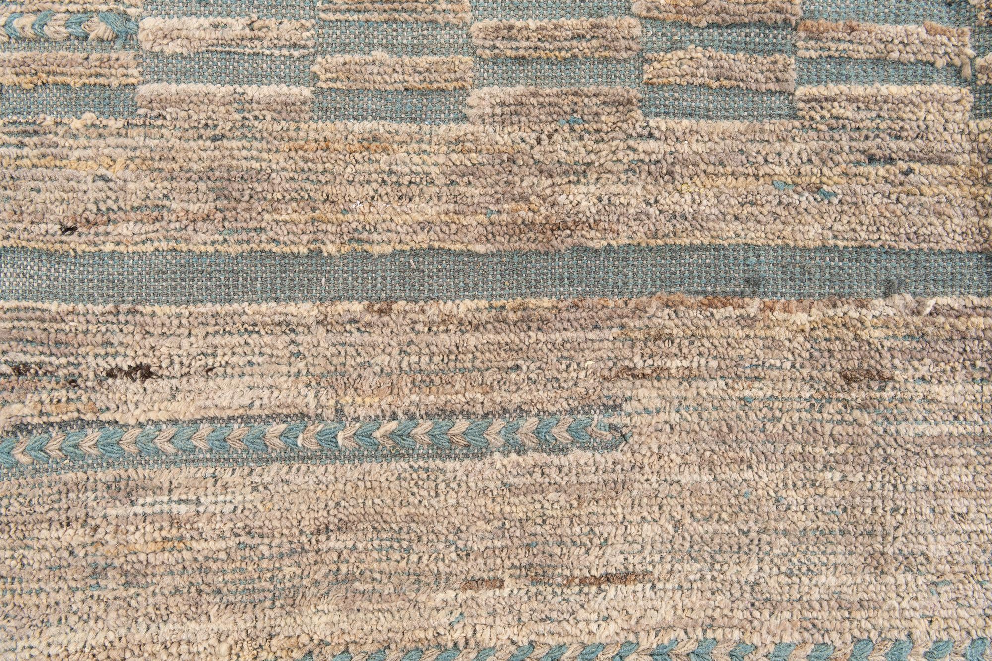 5' 4 x 7' 2 Hand Knotted Moroccan Wool Rug
