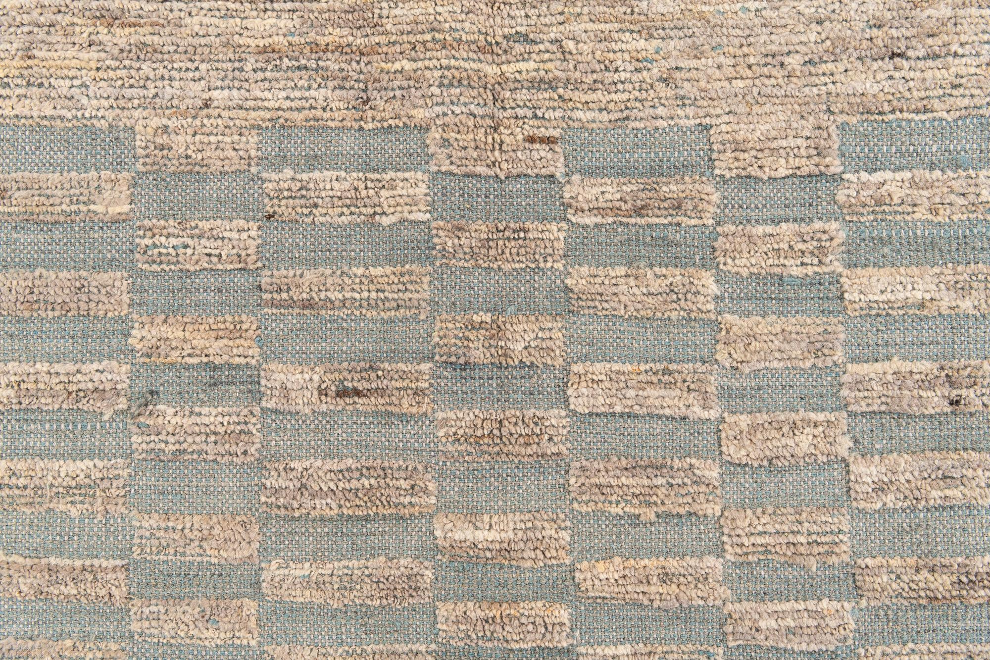 5' 4 x 7' 2 Hand Knotted Moroccan Wool Rug