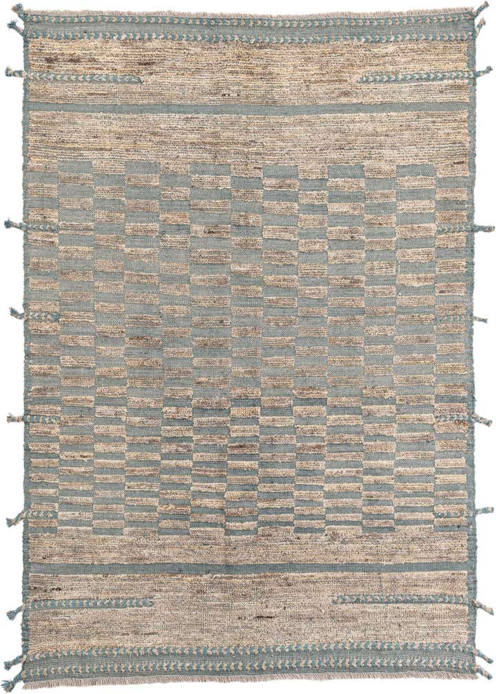 5' 4 x 7' 2 Hand Knotted Moroccan Wool Rug