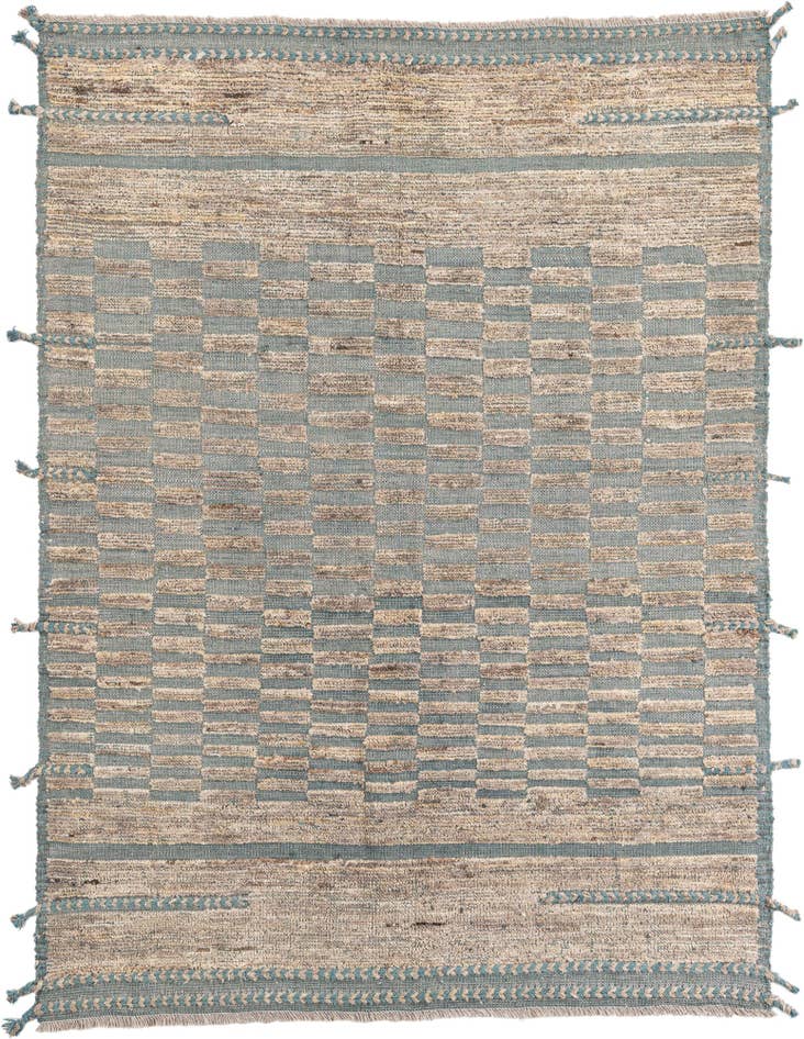 Detail image of 5' 4 x 7' 2 Hand Knotted Moroccan Wool Rug