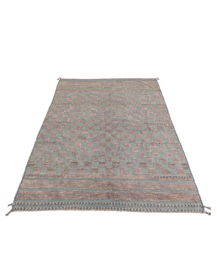 5' x 7' Hand Knotted Moroccan Wool Rug