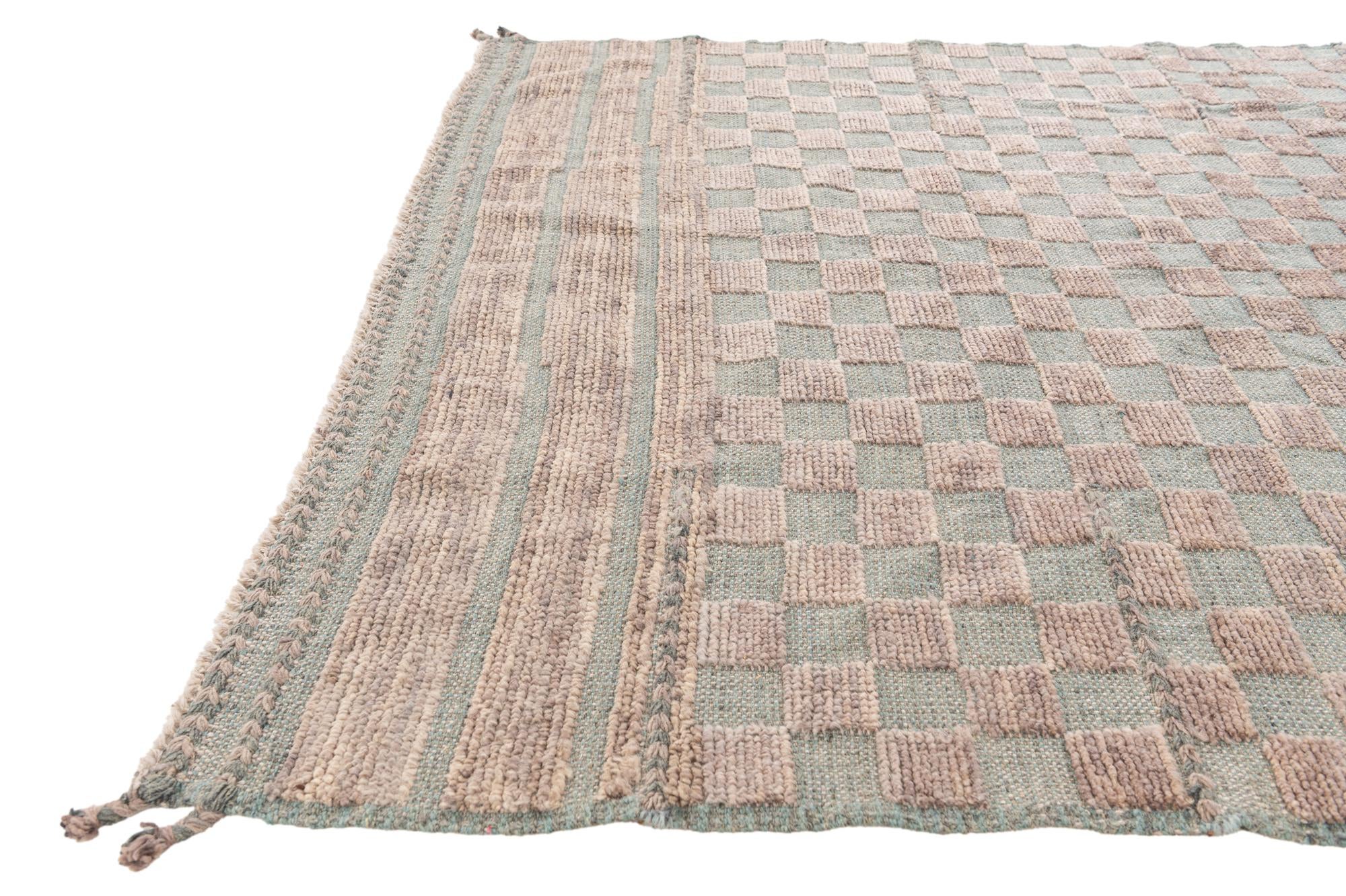 5' x 7' Hand Knotted Moroccan Wool Rug