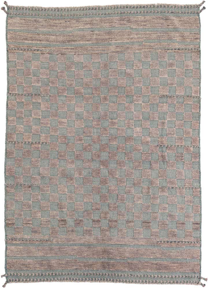 5' x 7' Hand Knotted Moroccan Wool Rug