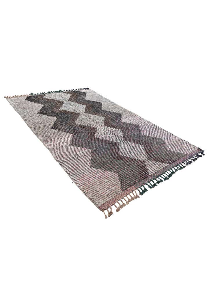 5' 5 x 8' Hand Knotted Moroccan Wool Rug