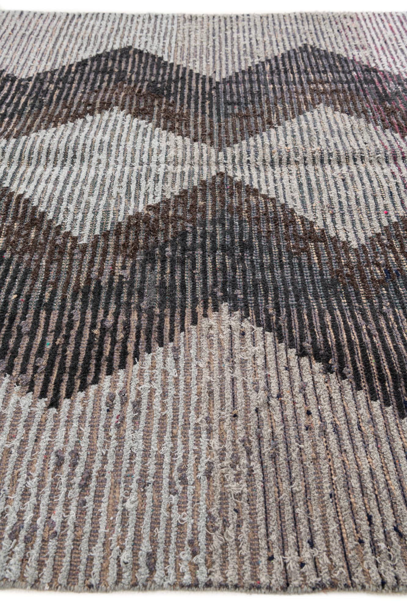5' 5 x 8' Hand Knotted Moroccan Wool Rug