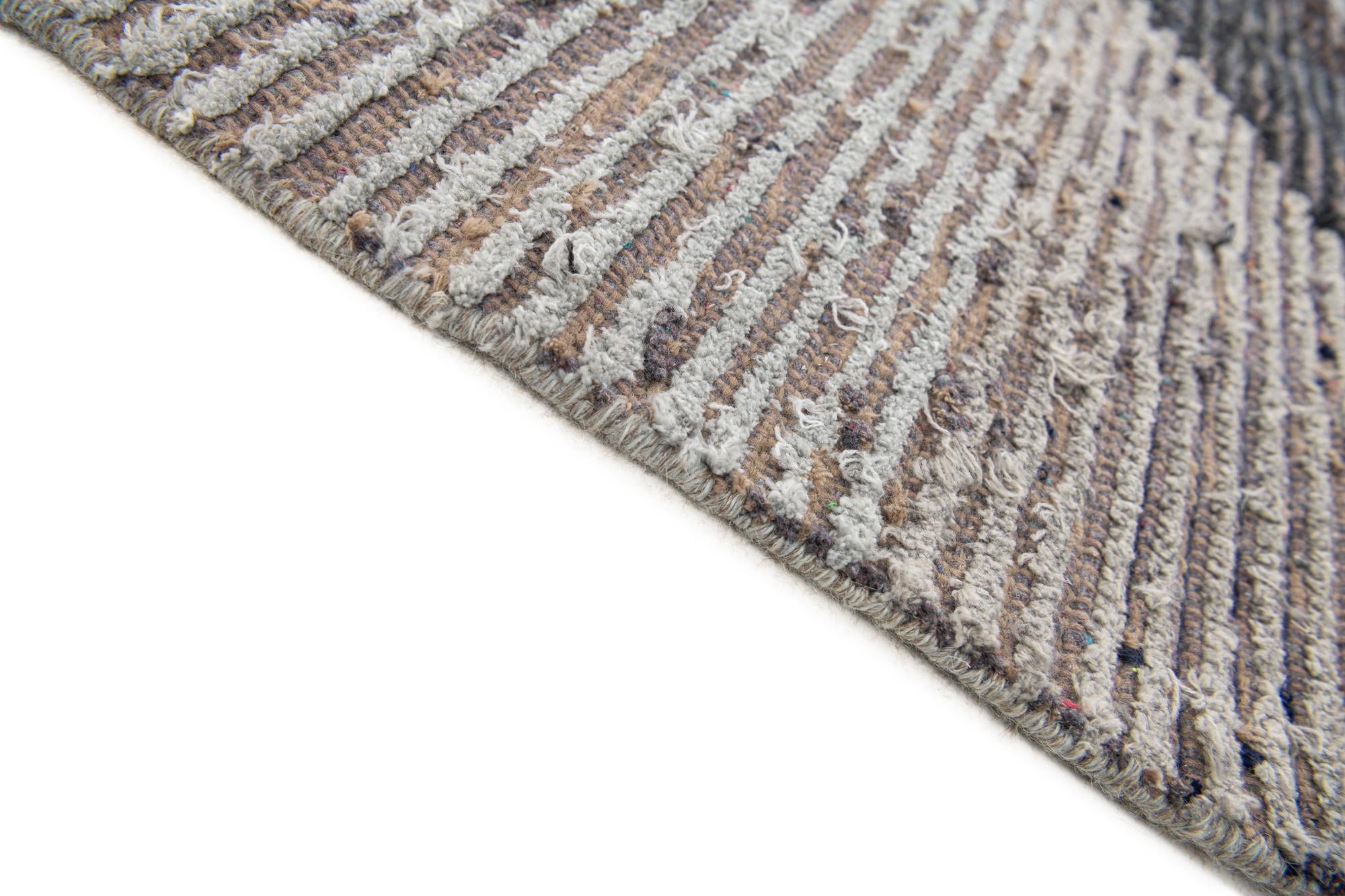 5' 5 x 8' Hand Knotted Moroccan Wool Rug