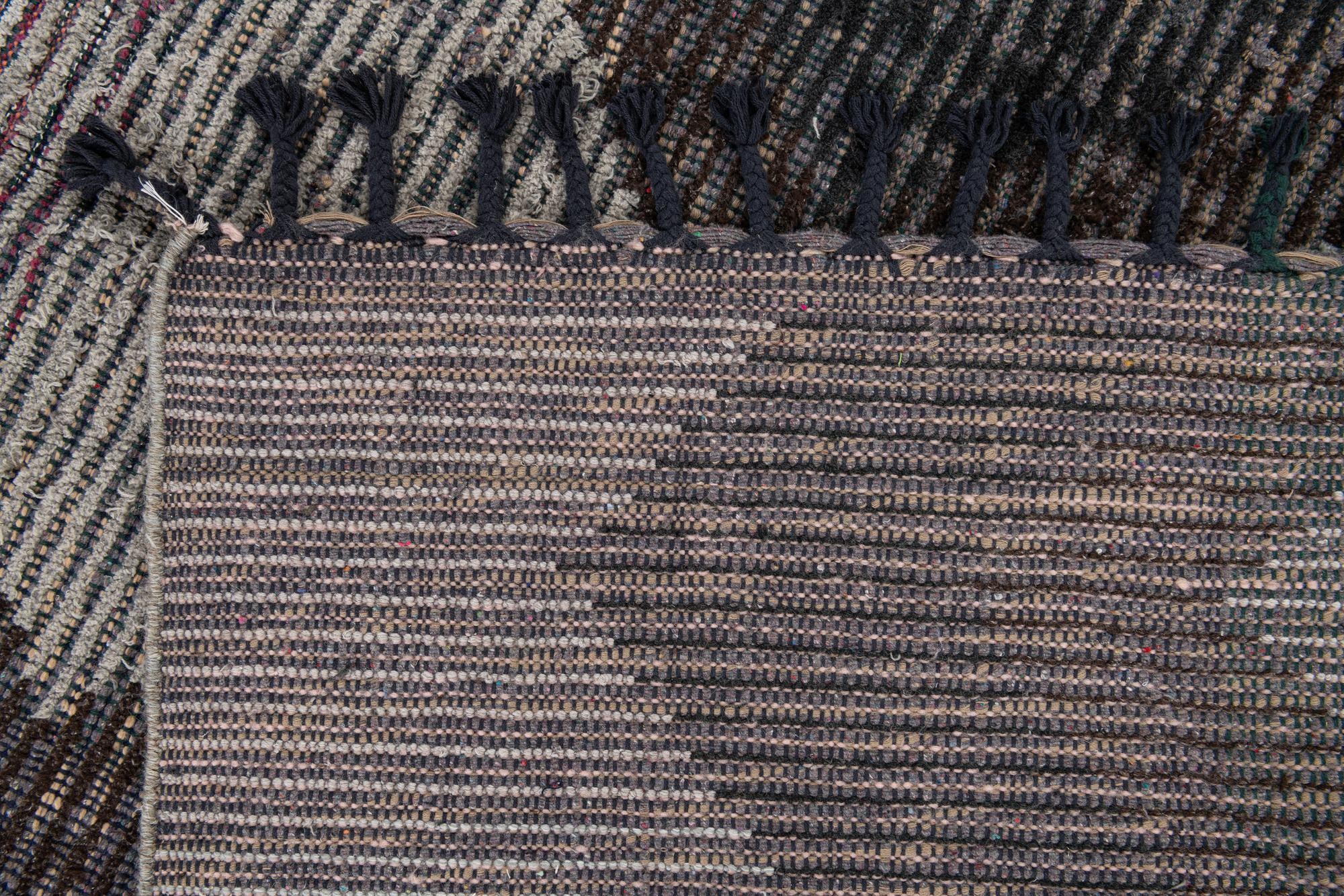 5' 5 x 8' Hand Knotted Moroccan Wool Rug