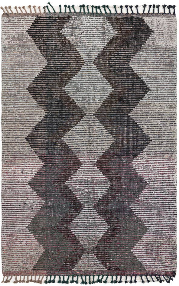 Detail image of 5' 5 x 8' Hand Knotted Moroccan Wool Rug