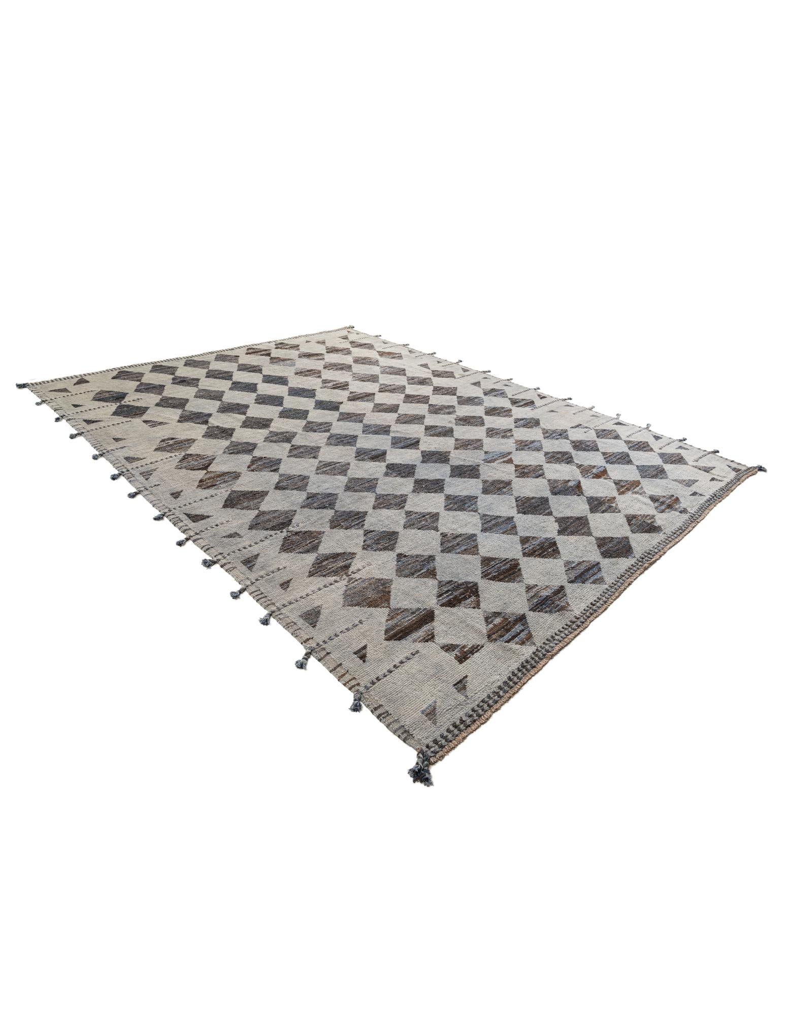 9' 3 x 12' Hand Knotted Moroccan Wool Rug