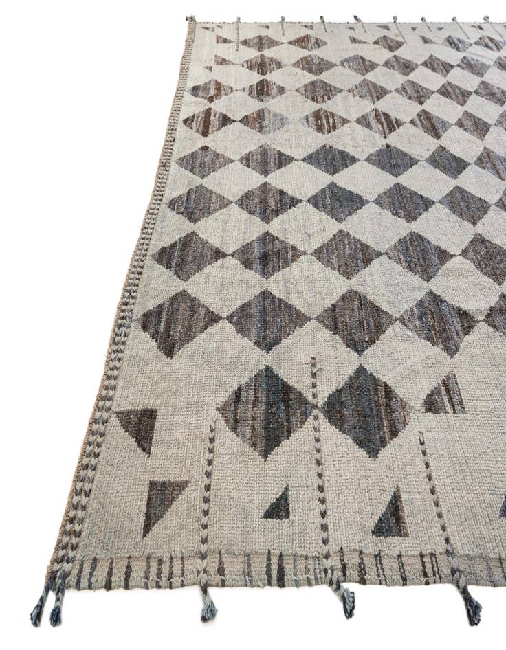 Detail image of 9' 3 x 12'  Hand Knotted Moroccan Wool Rug