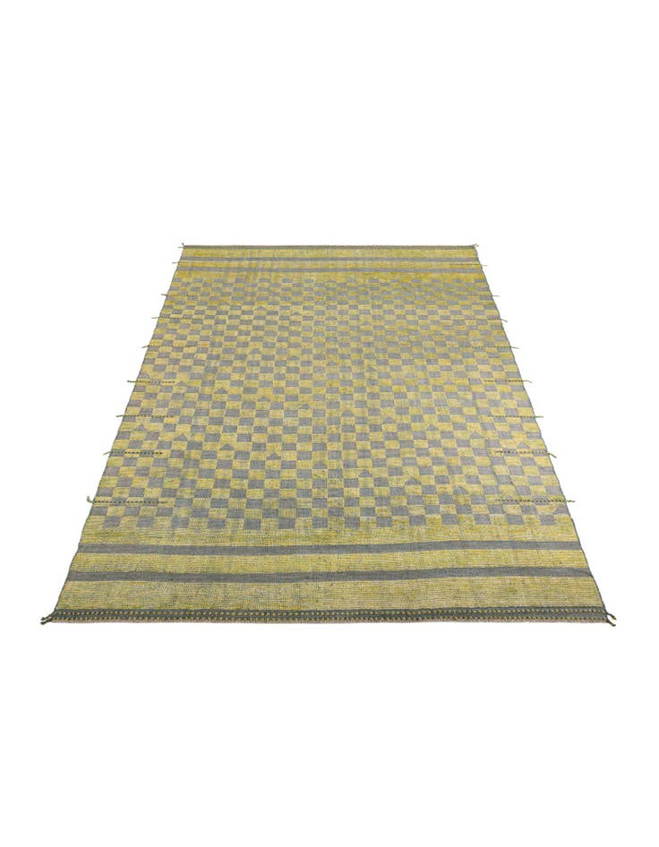 Detail image of 8' 10 x 12' Hand Knotted Moroccan Wool Rug