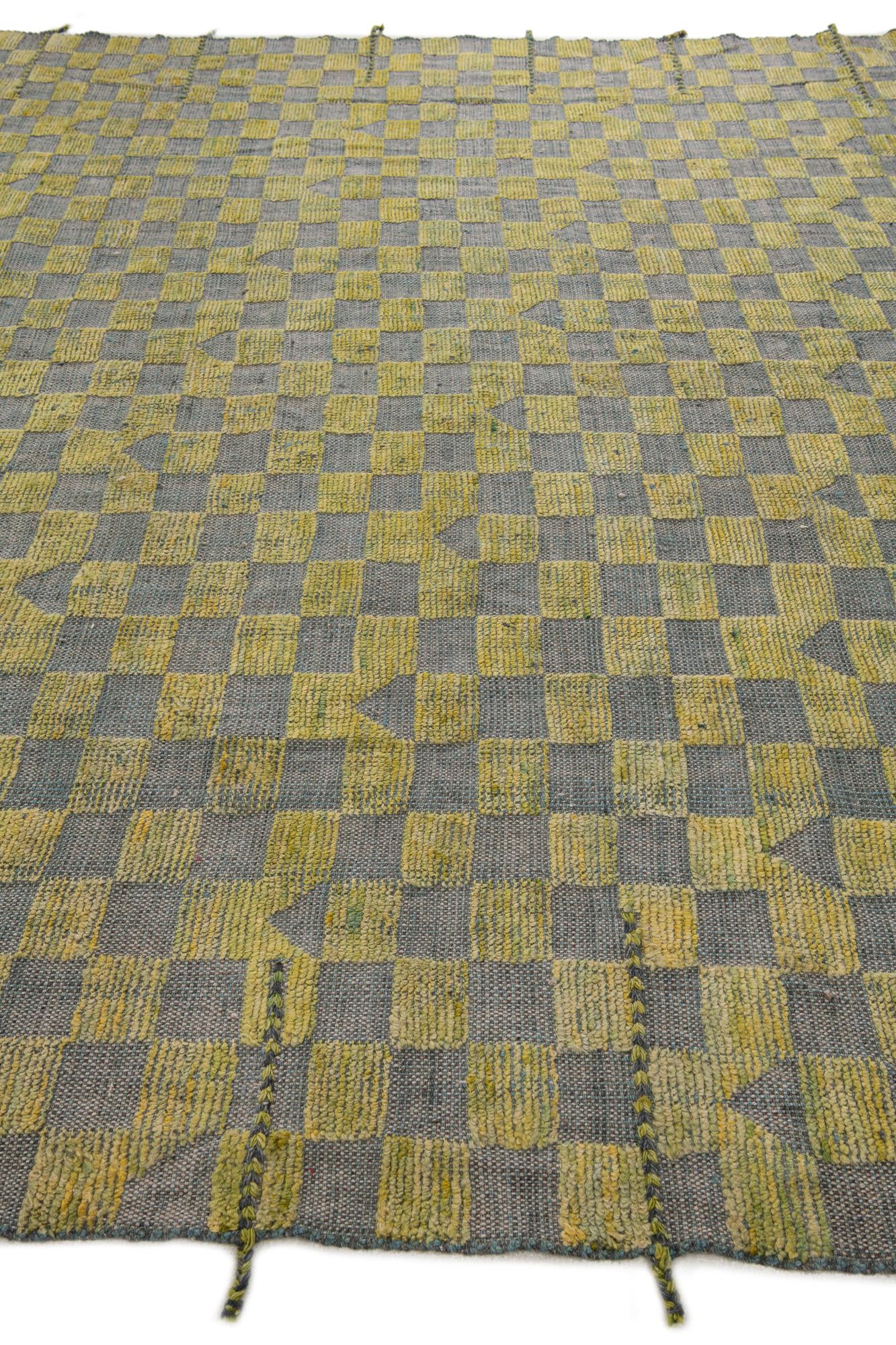 8' 10 x 12' Hand Knotted Moroccan Wool Rug