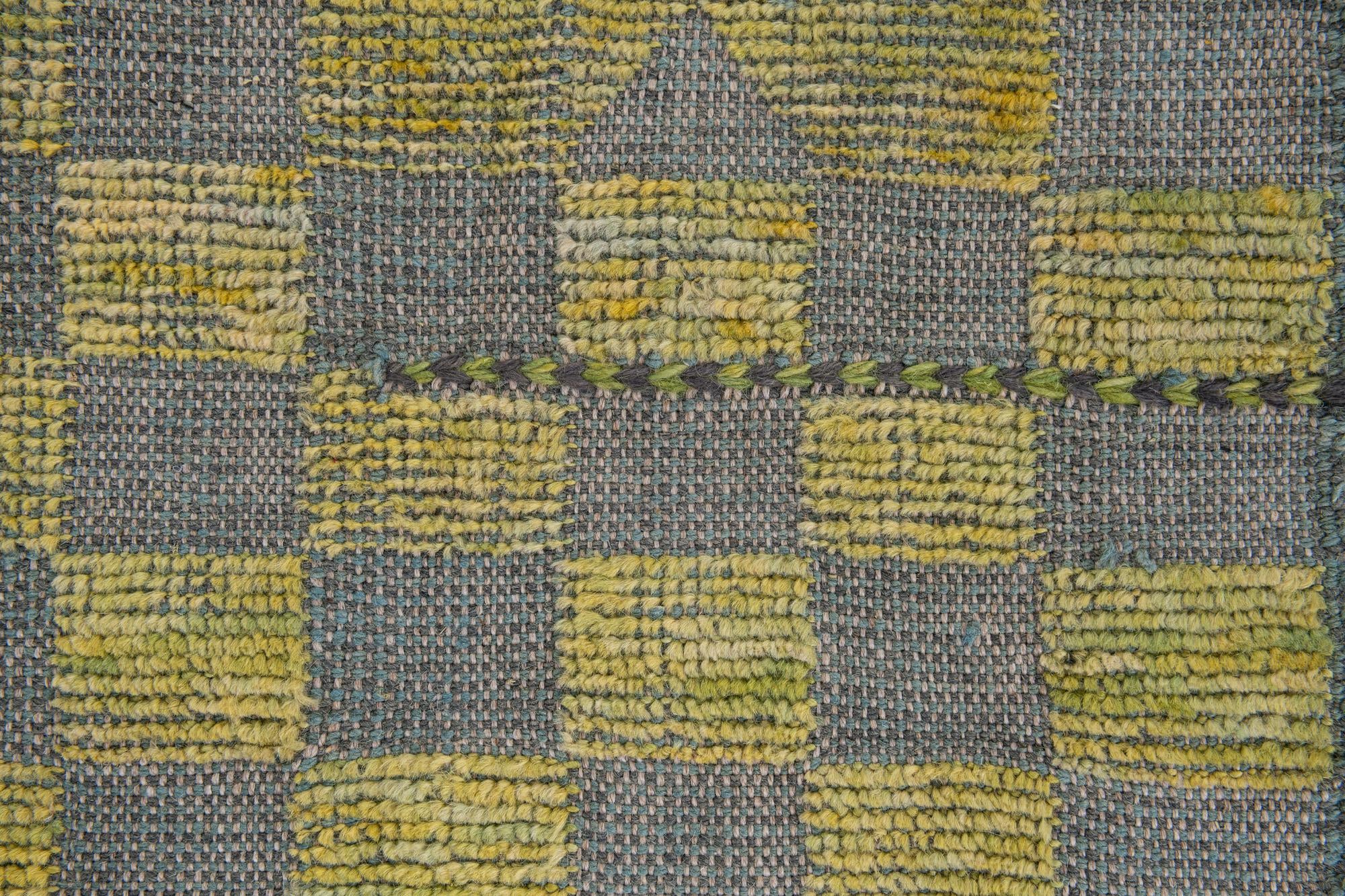 8' 10 x 12' Hand Knotted Moroccan Wool Rug