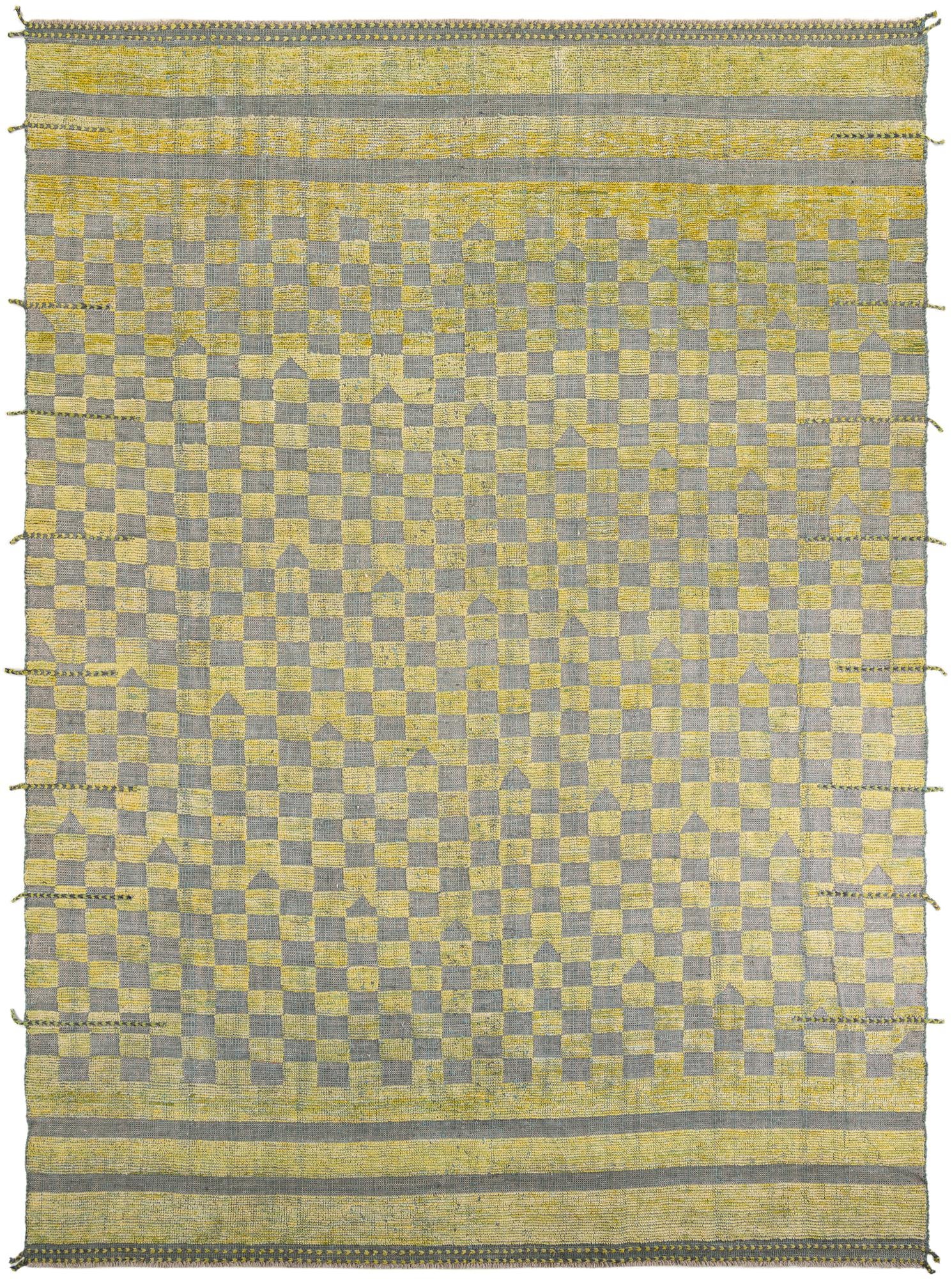 8' 10 x 12' Hand Knotted Moroccan Wool Rug