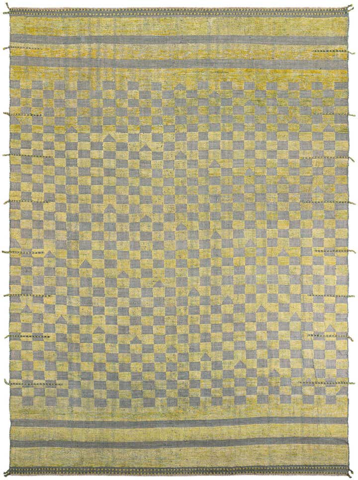 8' 10 x 12' Hand Knotted Moroccan Wool Rug