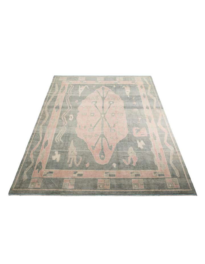 11' 8 x 15' 3 Hand Knotted Moroccan Wool Rug
