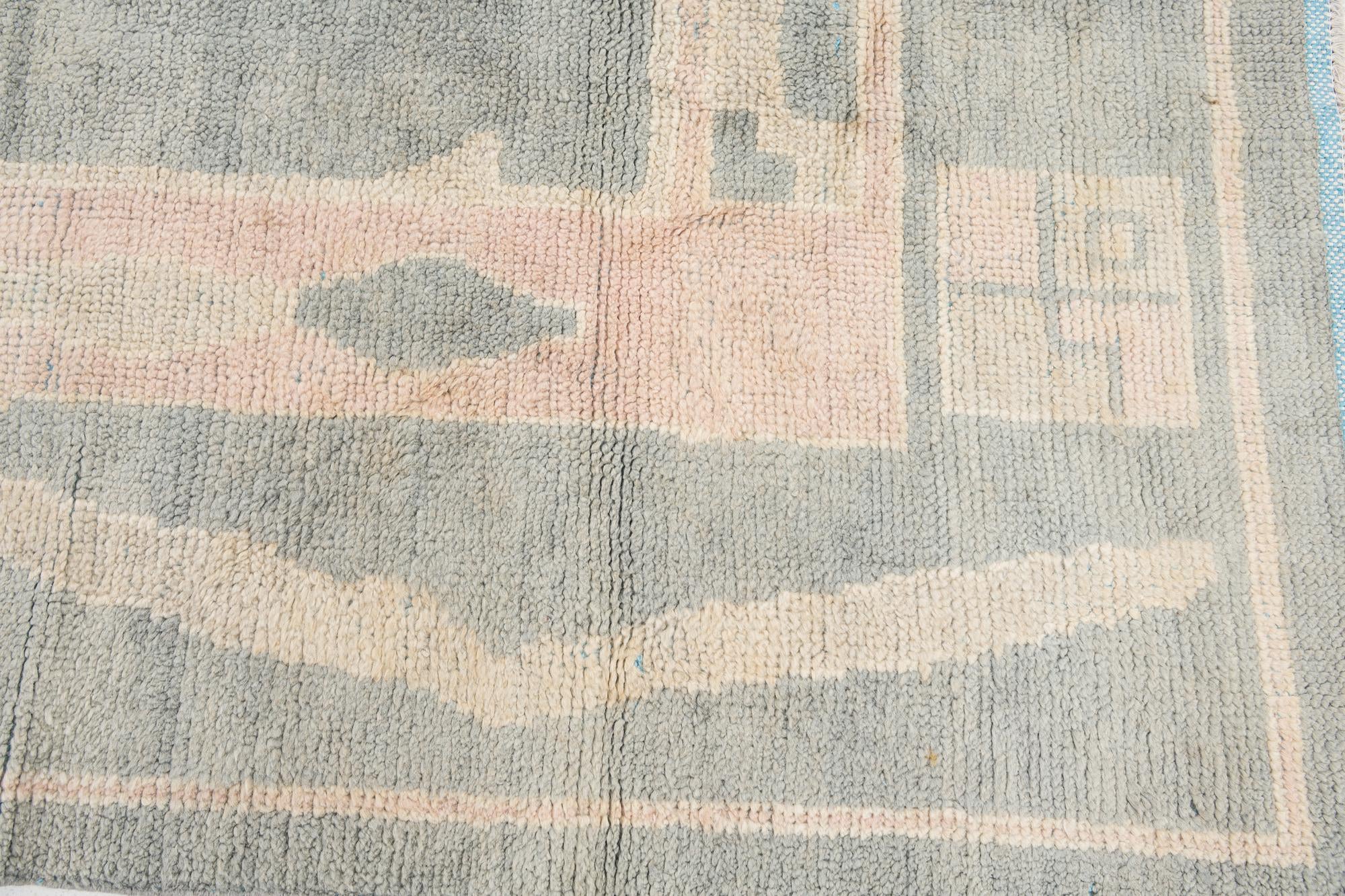 11' 8 x 15' 3 Hand Knotted Moroccan Wool Rug