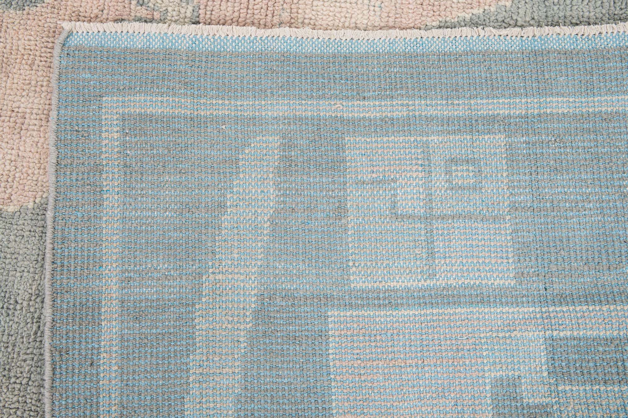 11' 8 x 15' 3 Hand Knotted Moroccan Wool Rug