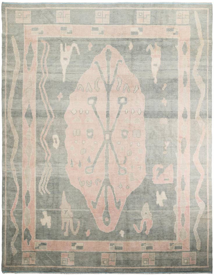 Detail image of 11' 8 x 15' 3 Hand Knotted Moroccan Wool Rug
