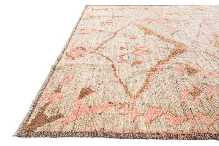 9' 4 x 12' 3 Hand Knotted Moroccan Wool Rug