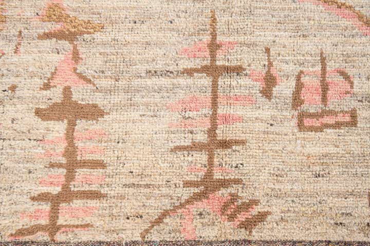9' 4 x 12' 3 Hand Knotted Moroccan Wool Rug