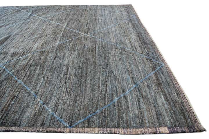 13' 3 x 20' 3 Hand Knotted Moroccan Wool Rug