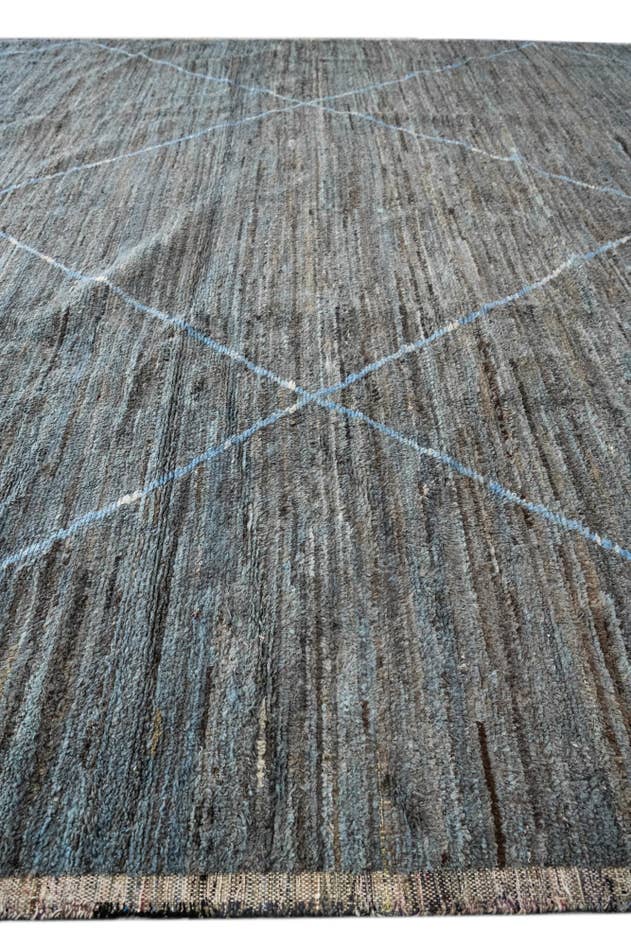Detail image of 13' 3 x 20' 3 Hand Knotted Moroccan Wool Rug