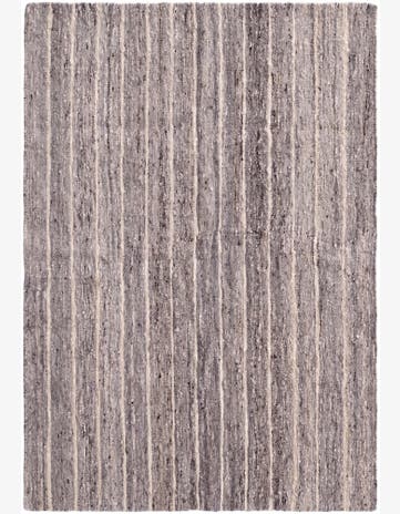 4' 9 x 6' 11 Hand Knotted Moroccan Wool Rug
