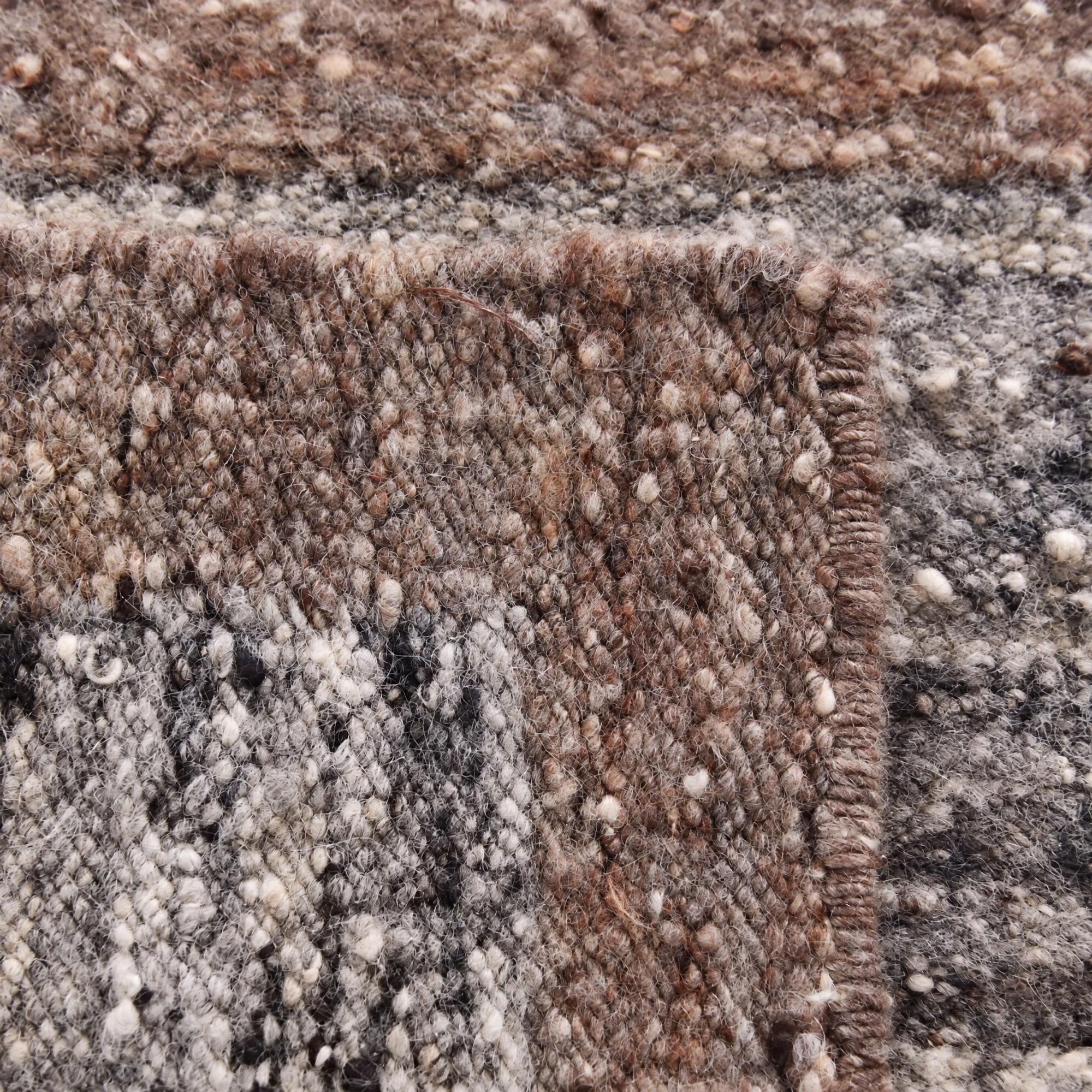 60cm x 90cm Hand Knotted Moroccan Wool Rug