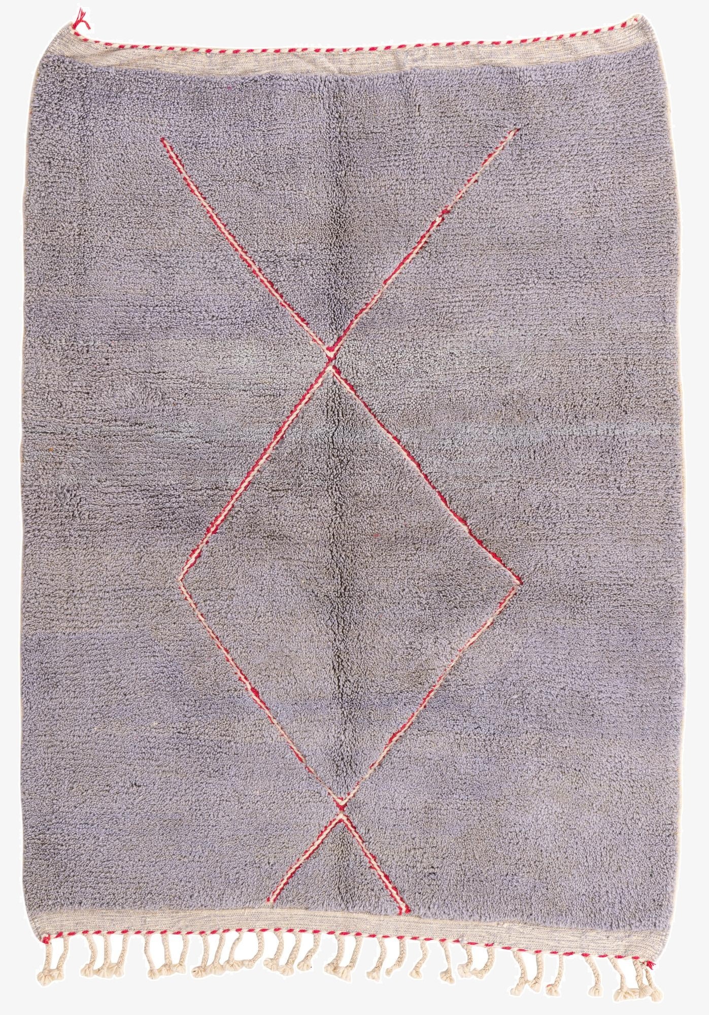 6' 2 x 8' 3  Hand Knotted Moroccan Wool Rug