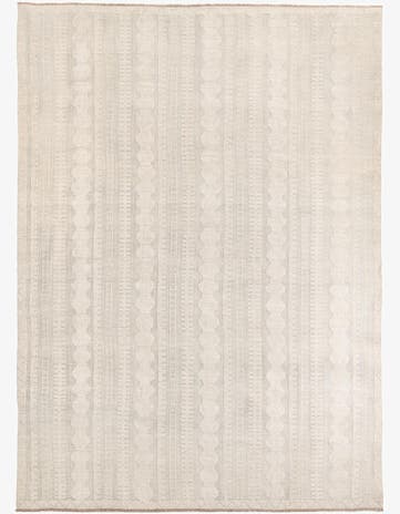 9' x 12' 2 Hand Knotted Moroccan Wool Rug