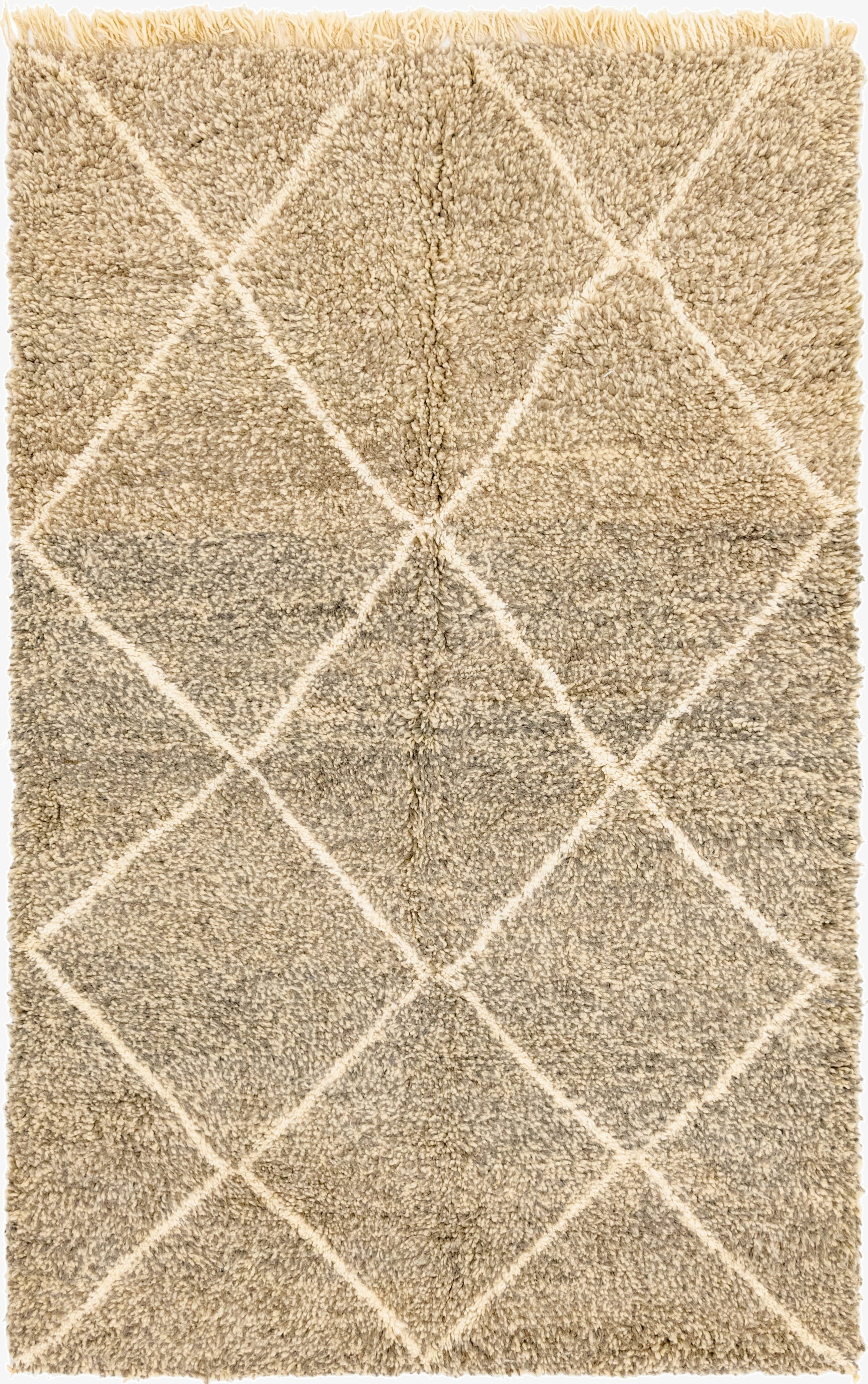 5' 6 x 8' 4  Hand Knotted Moroccan Wool Rug